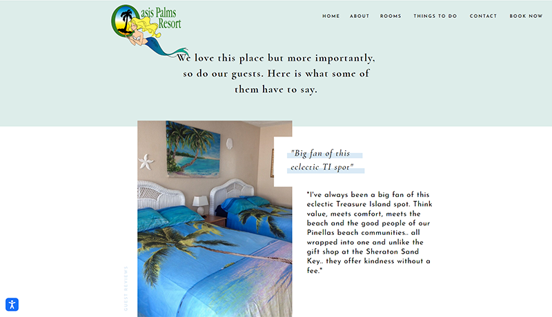 Oasis Palms Resort uses BreakoutADA website accessibility.
