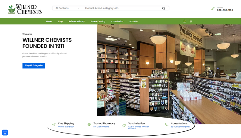 Willner Chemists uses BreakoutADA website accessibility.
